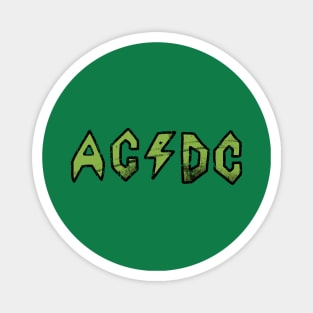 Butt-Head AC/DC Distressed -  Green Magnet